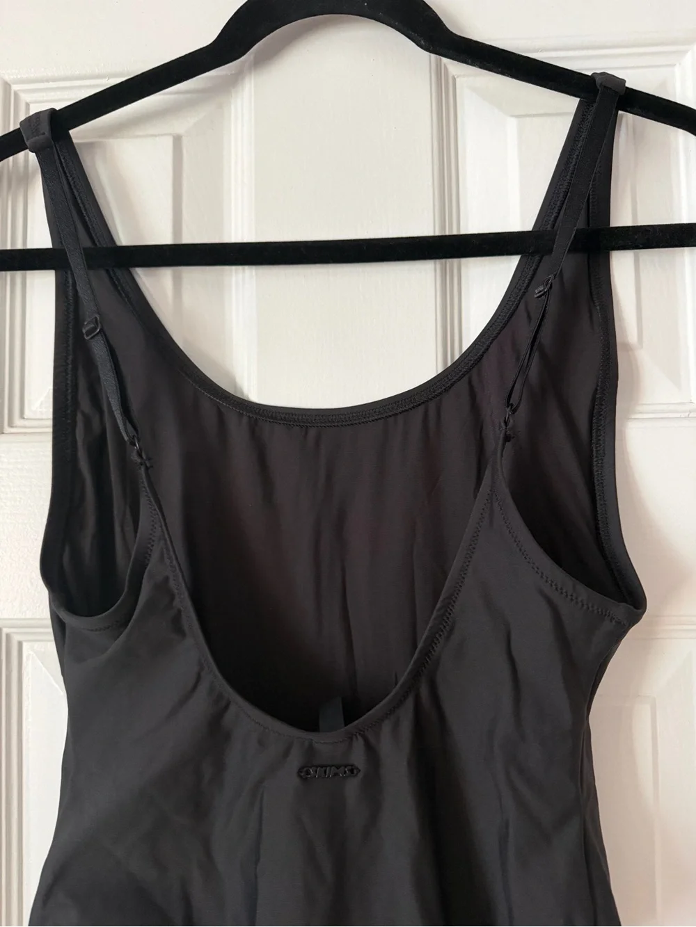 SKIMS Signature Swim Scoop-neck One-Piece - Onyx